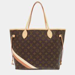 Pre Owned Louis Vuitton Neverfull Mm Mon Monogram Tote Bag In Camel Quartz