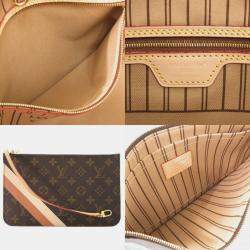 Pre Owned Louis Vuitton Neverfull Mm Mon Monogram Tote Bag In Camel Quartz
