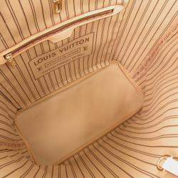 Pre Owned Louis Vuitton Neverfull Mm Mon Monogram Tote Bag In Camel Quartz