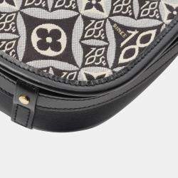 Pre Owned Louis Vuitton Neo Saumur Mm Since 1854 Shoulder Bag Canvas And Leather With Monogram Jacquard Black White