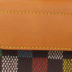 Pre Owned Louis Vuitton Lv Bird Damier Ebene Steamer East-West Wearable Wallet Shoulder Bag