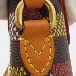 Pre Owned Louis Vuitton Lv Bird Damier Ebene Steamer East-West Wearable Wallet Shoulder Bag