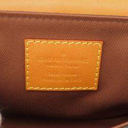 Pre Owned Louis Vuitton Lv Bird Damier Ebene Steamer East-West Wearable Wallet Shoulder Bag