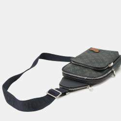 Pre Owned Louis Vuitton Lv Fall Monogram Record Avenue Sling Bag Rfid Body Bag