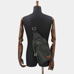 Pre Owned Louis Vuitton Lv Fall Monogram Record Avenue Sling Bag Rfid Body Bag