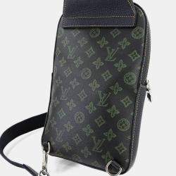 Pre Owned Louis Vuitton Lv Fall Monogram Record Avenue Sling Bag Rfid Body Bag