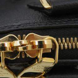 Pre Owned Louis Vuitton Monogram Empreinte Neo Alma Bb Handbag Black