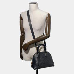 Pre Owned Louis Vuitton Monogram Empreinte Neo Alma Bb Handbag Black