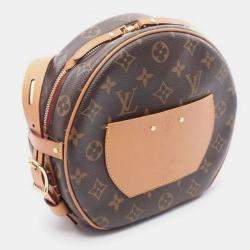 Pre Owned Louis Vuitton Boite Chapeau Souple Shoulder Bag Coated Canvas And Leather Monogram Brown