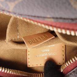 Pre Owned Louis Vuitton Boite Chapeau Souple Shoulder Bag Coated Canvas And Leather Monogram Brown