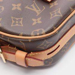 Pre Owned Louis Vuitton Boite Chapeau Souple Shoulder Bag Coated Canvas And Leather Monogram Brown