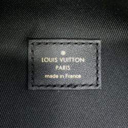 Pre Owned Louis Vuitton New Wave Bum Bag Calfskin Leather Black