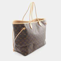 Pre Owned Louis Vuitton Neverfull Gm Tote Bag Coated Canvas And Leather Monogram Brown