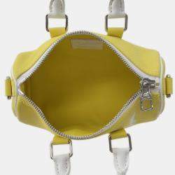 Pre Owned Louis Vuitton Handbag Keepall Xs Taurillon Leather White