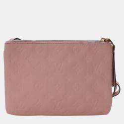Pre Owned Louis Vuitton Pink Monogram Empreinte Twice