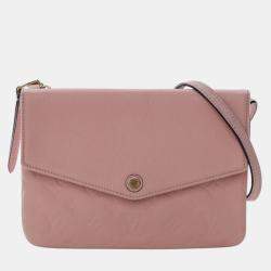 Pre Owned Louis Vuitton Pink Monogram Empreinte Twice