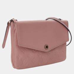 Pre Owned Louis Vuitton Pink Monogram Empreinte Twice