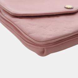 Pre Owned Louis Vuitton Pink Monogram Empreinte Twice