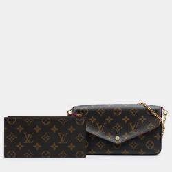 Pre Owned Louis Vuitton Brown Monogram Pochette Felicie