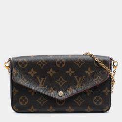 Pre Owned Louis Vuitton Brown Monogram Pochette Felicie