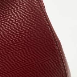 Pre Owned Louis Vuitton Red Epi Leather Brea MM Bag