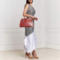 Pre Owned Louis Vuitton Red Epi Leather Brea MM Bag