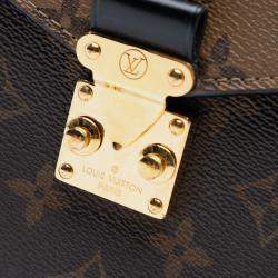 Pre Owned Louis Vuitton Brown Monogram Reverse Pochette Metis