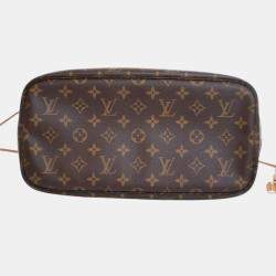 Pre Owned Louis Vuitton Brown Monogram V Neverfull MM