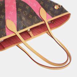 Pre Owned Louis Vuitton Brown Monogram V Neverfull MM