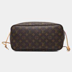 Pre Owned Louis Vuitton Brown Monogram Neverfull MM
