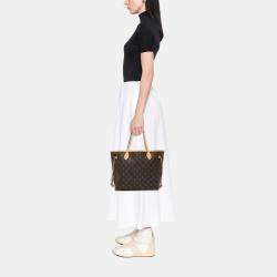 Pre Owned Louis Vuitton Brown Monogram Neverfull MM