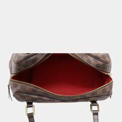Pre Owned Damier Ebene Rivington GM Shoulder Bag