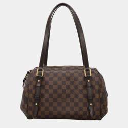 Pre Owned Damier Ebene Rivington GM Shoulder Bag