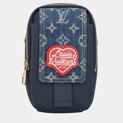 Pre Owned x Nigo Denim Detail Flap Double Phone Pouch