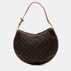 Pre Owned Louis Vuitton Brown Monogram Croissant GM