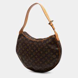 Pre Owned Louis Vuitton Brown Monogram Croissant GM