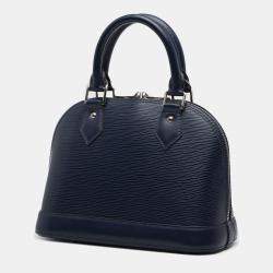 Pre Owned Louis Vuitton Navy Blue Epi Alma BB
