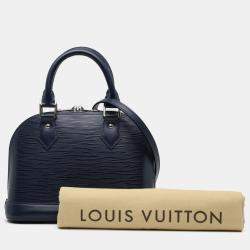 Pre Owned Louis Vuitton Navy Blue Epi Alma BB