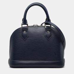 Pre Owned Louis Vuitton Navy Blue Epi Alma BB