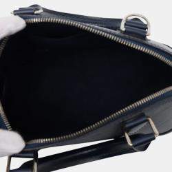 Pre Owned Louis Vuitton Navy Blue Epi Alma BB