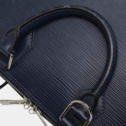 Pre Owned Louis Vuitton Navy Blue Epi Alma BB