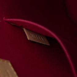 Pre Owned Louis Vuitton Red Monogram Vernis Alma BB