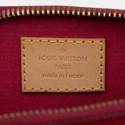 Pre Owned Louis Vuitton Red Monogram Vernis Alma BB