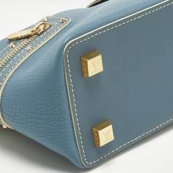 Pre Owned Louis Vuitton Blue Suhali Leather L'Impetueux Bag
