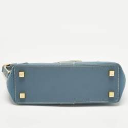 Pre Owned Louis Vuitton Blue Suhali Leather L'Impetueux Bag