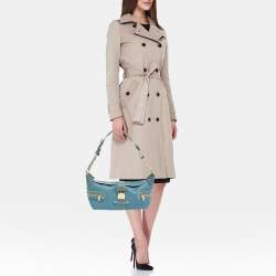 Pre Owned Louis Vuitton Blue Suhali Leather L'Impetueux Bag