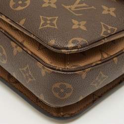 Pre Owned Louis Vuitton Monogram Canvas Pochette Metis Bag