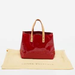 Pre Owned Louis Vuitton Red Monogram Vernis Reade PM Bag