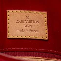 Pre Owned Louis Vuitton Red Monogram Vernis Reade PM Bag