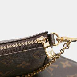 Pre Owned Louis Vuitton Brown Monogram Multi Pochette Accessoires
